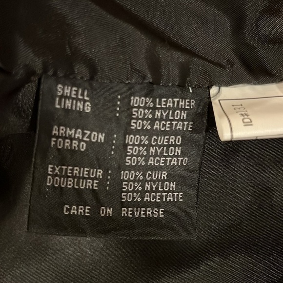 Women’s Kenneth Cole Reaction leather waist jacket, front zip, NWOT, XL - Picture 7 of 7